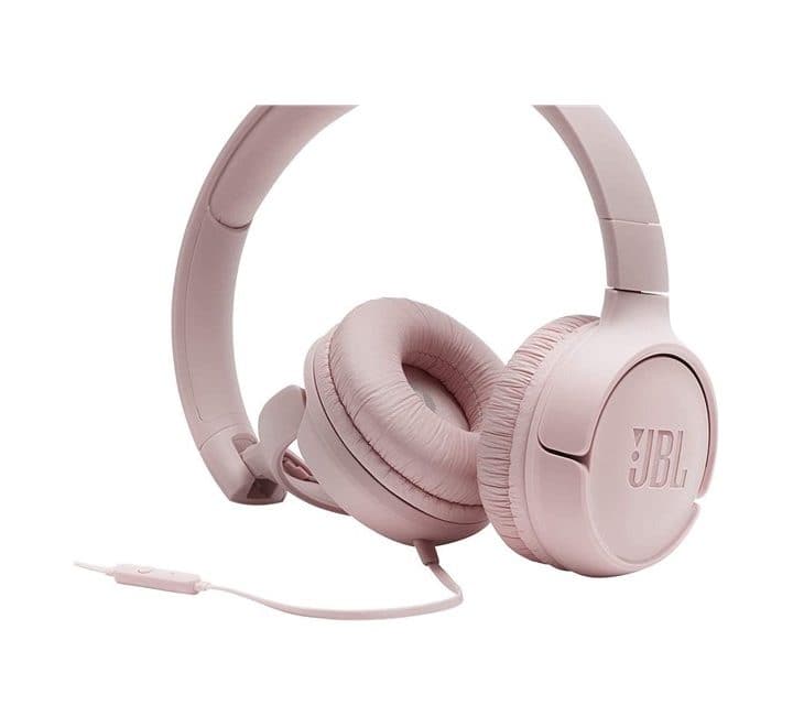 JBL TUNE 500 Wired On-ear Headphones (Pink), Headphones, JBL - ICT.com.mm