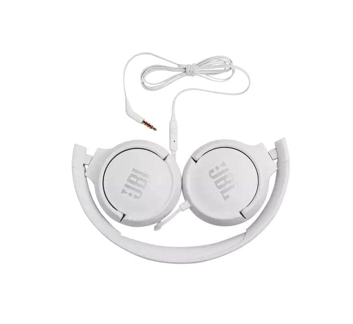 JBL TUNE 500 Wired On-ear Headphones (White), Headphones, JBL - ICT.com.mm