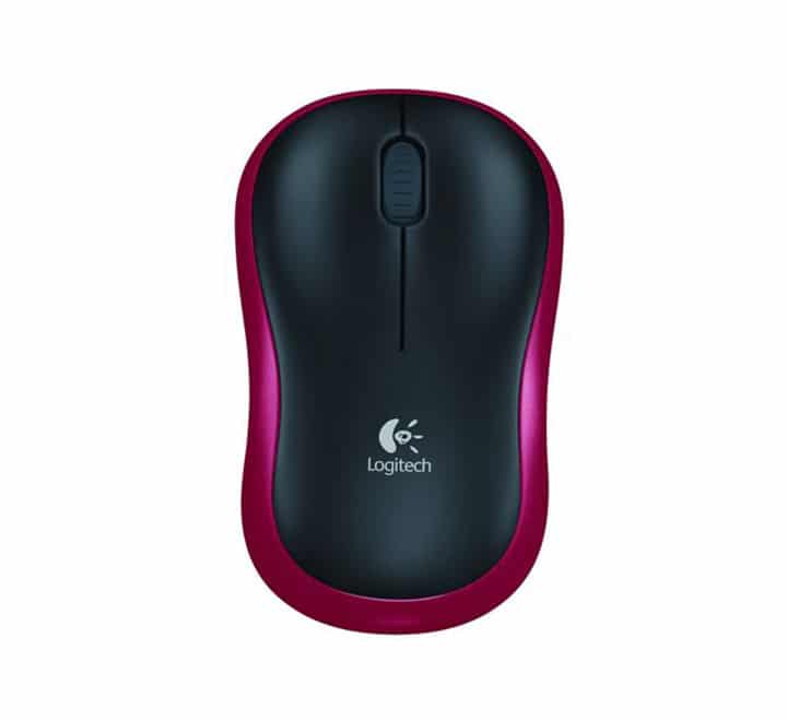 Logitech Wireless Mouse M185 (Red)-22, Mice, Logitech - ICT.com.mm