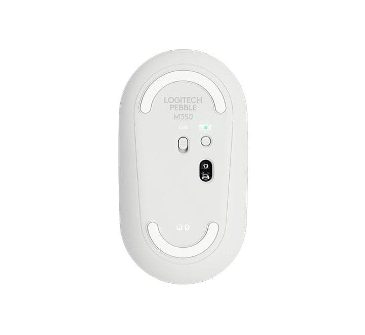 Logitech M350 Pebble Wireless Mouse (White)-22, Mice, Logitech - ICT.com.mm