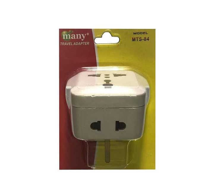 Many Travel Adapter MTS-84 (2pcs), Electrical Accessories, Many - ICT.com.mm
