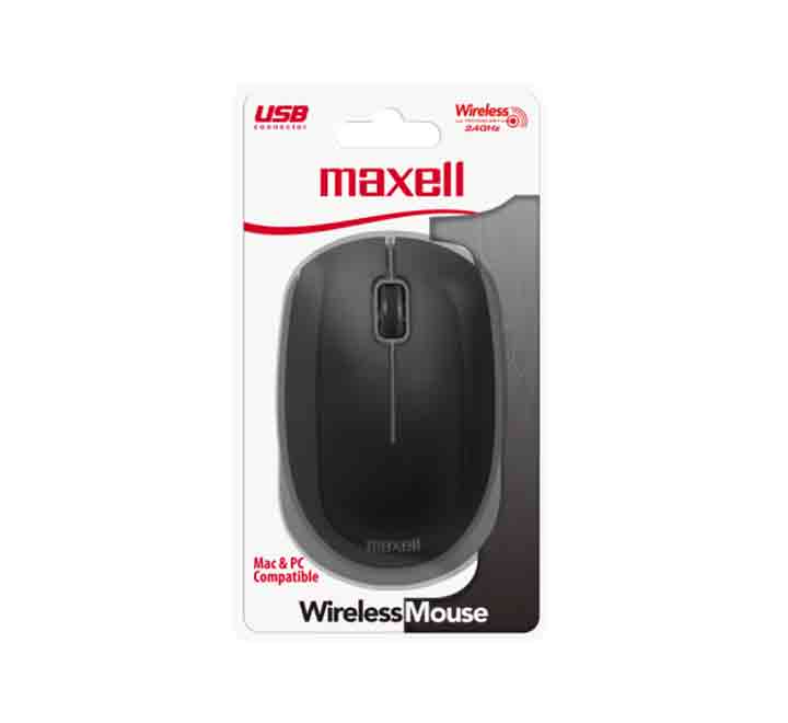 Maxell MOWL-100 Optical Wireless Mouse (Black), Mice, Maxell - ICT.com.mm