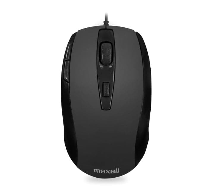 Maxell MOWR-105 Optical Mouse Five Buttons (Black), Mice, Maxell - ICT.com.mm