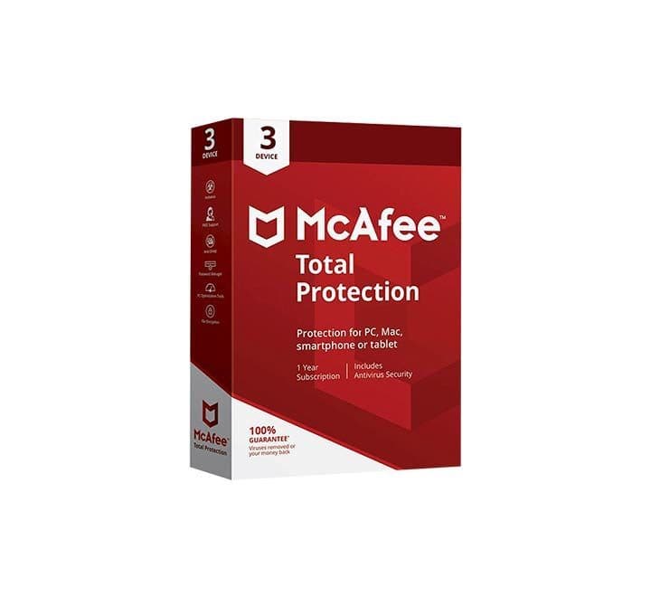 McAfee Total Protection for 3 Devices (1 Year), Anti-Virus & Security, McAfee - ICT.com.mm