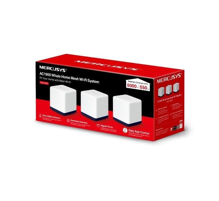 MERCUSYS AC1900 Whole Home Mesh Wi-Fi System Halo H50G (3 Pack), Mesh Networking, MERCUSYS - ICT.com.mm