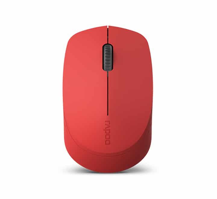 Rapoo M100 Silent Multi-Mode Wireless Mouse (Red), Mice, RAPOO - ICT.com.mm