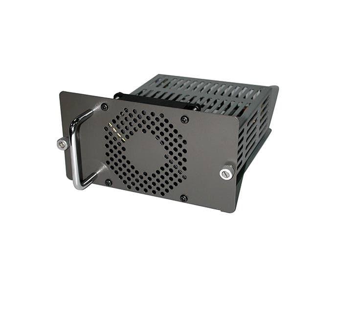 TRENDnet TFC-1600RP Redundant Power Supply Module showing the internal bay frame profile with built-in power plug interface.